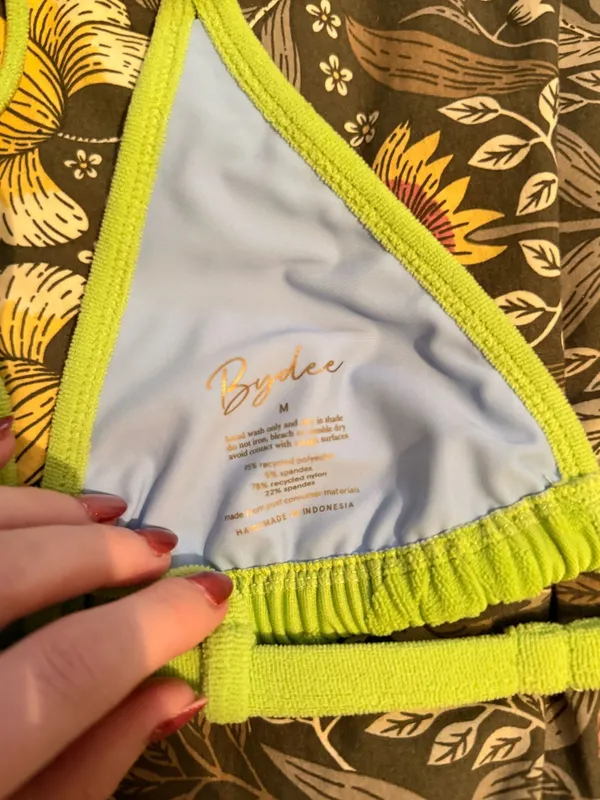 Bydee green flower swim set Size M - Image 4