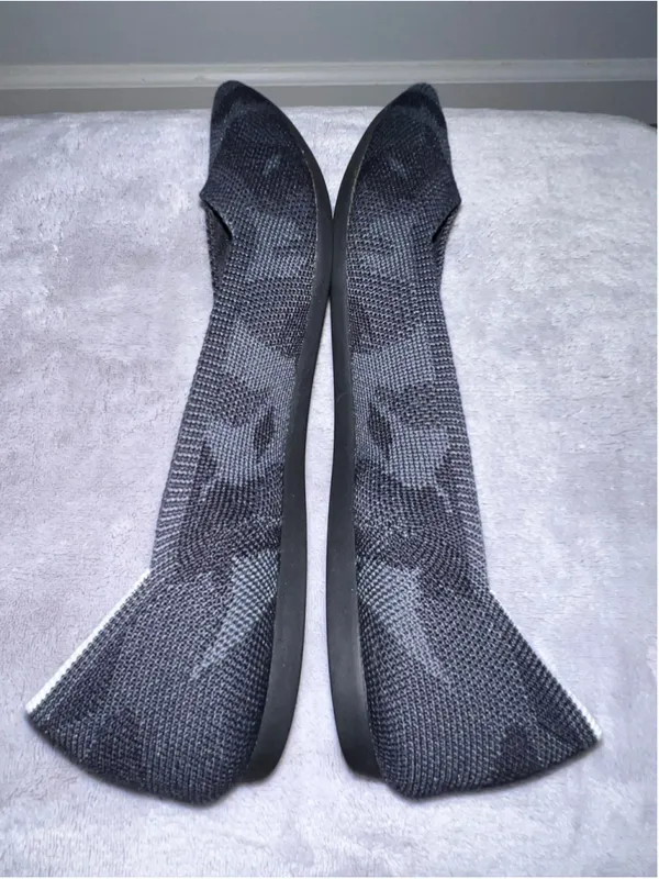 Women's Rothy's Pointed Toe Flats Size 9 Grey Black Camo - Image 7