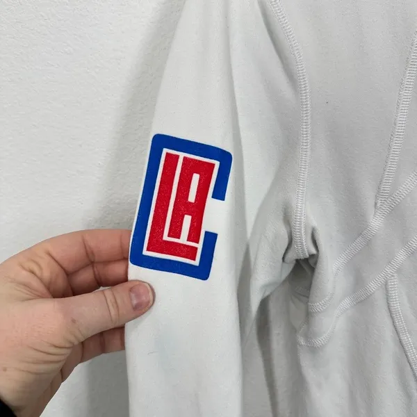Lululemon LA Clippers Athletic Jacket Zip Up White Women's Size 8 Basketball NBA - Image 5