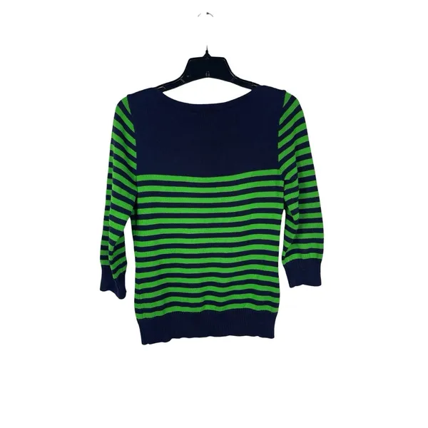 Lauren Jeans Co Ralph Lauren Nautical Stripe Sweater Crest Gold Buttons S - Image 3