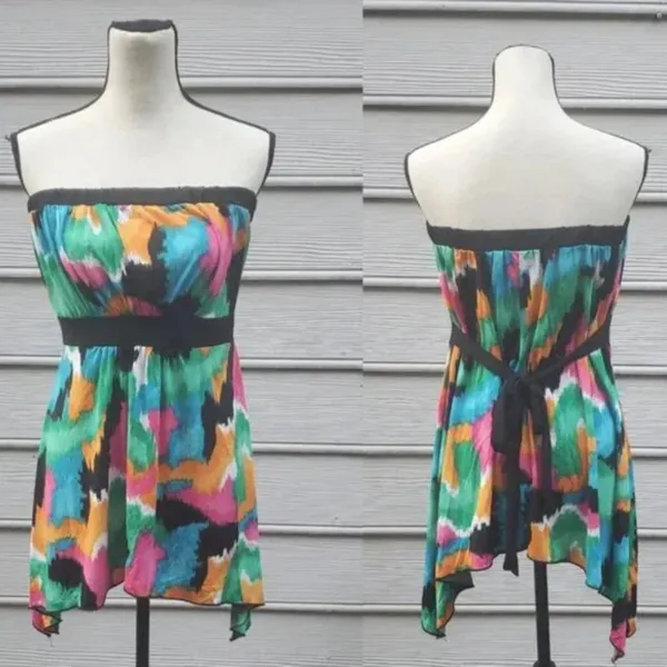 Torrid Strapless Tiered Waist Top | Torrid Tiered Waist Strapless Top - Image 2