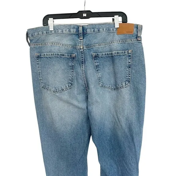 Aeropostale‎ Womens Plus Size 16R Hi Rise Boyfriend Flare Leg Jeans 100% Cotton - Image 4