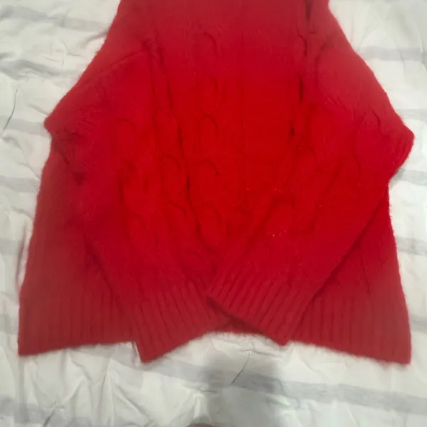 Urban Outfitters lofty Red Cable Knit Sweater - Image 5
