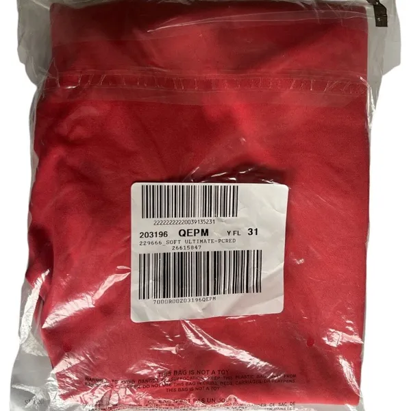VICTORIA'S SECRET PINK Red Adjustable Waist Ruched Leggings, Medium - Image 6