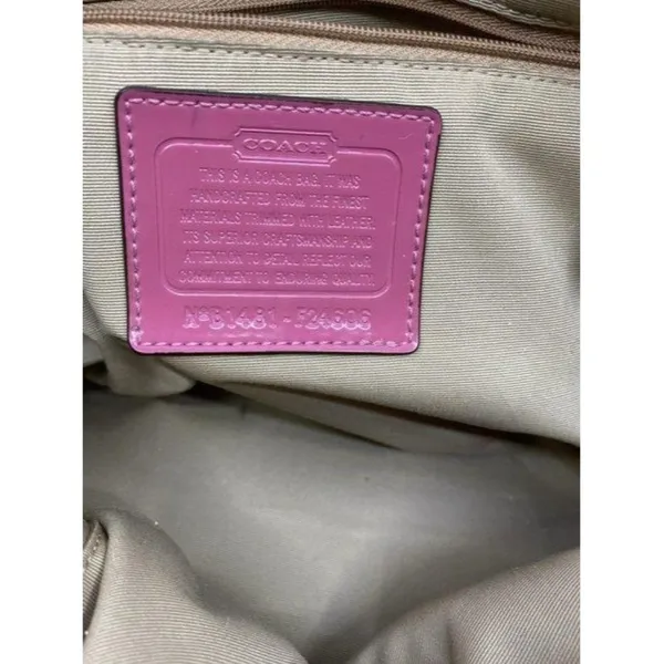 coach customized tan and multicolor cross body bag - Image 7