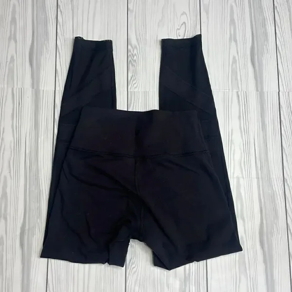 Lululemon High Rise Wunder Under Tech Mesh Black 6 - Image 5