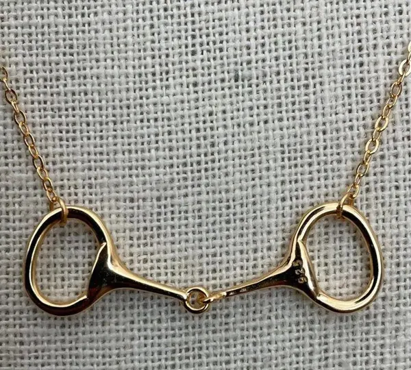 Genuine Sterling Silver Snaffle Bit Necklace - Image 2