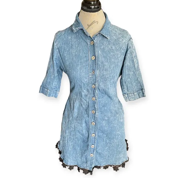 Women’s dress medium Blue - Image 2