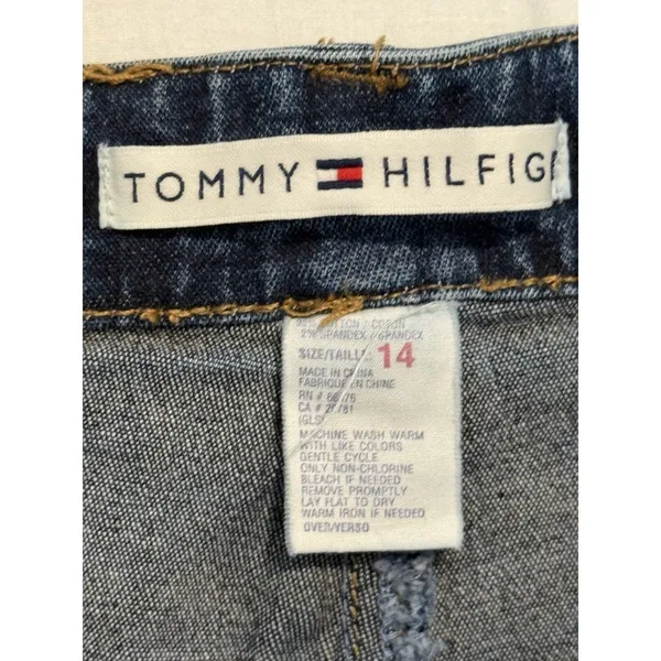 Tommy Hilfiger Women's Straight Jeans Blue Medium Wash Denim Mid Rise - Image 3