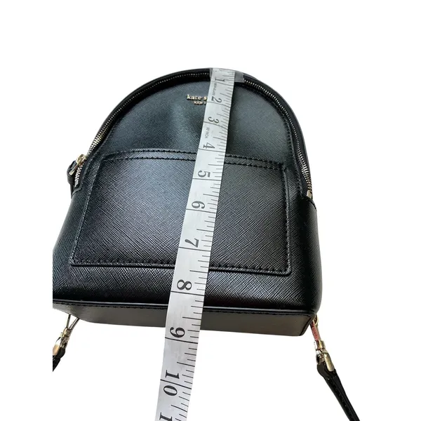 Kate Spade New York Black‎ Saffiano Leather Mini Backpack Convertible Crossbody - Image 6