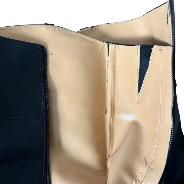Enzo Angiolini Black Leather Eaellerby‎ Riding Boots Sz 10 Equestrian Preppy - Image 4