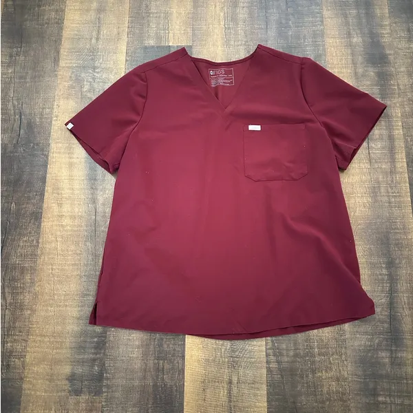 Figs Catarin One-Pocket Scrub Maroon Top Size Small Size XXL - Image 6