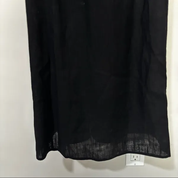 Petal & Pup Ciel Maxi Dress Black Linen Blend Size Small - Image 8