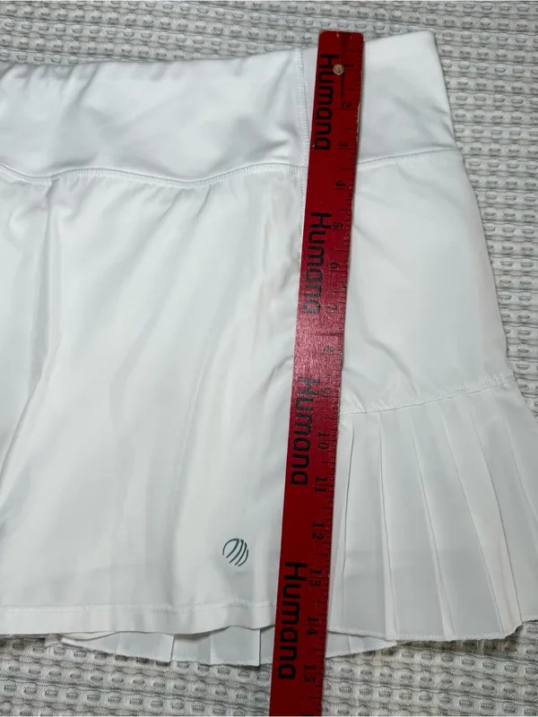 MPG Mondetta Groove White Pleated Hem Knit Skort Golf Pickleball Size XXL - Image 3