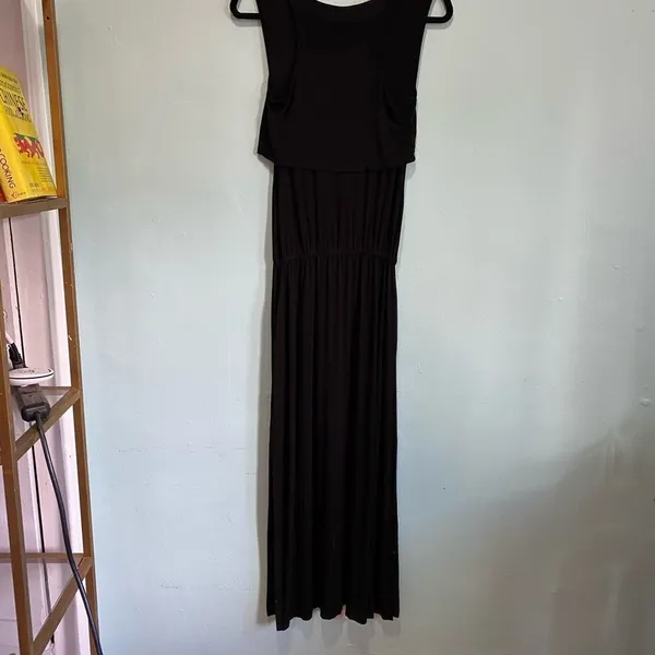 Tiered Maxi Dress‎ Black - Image 9