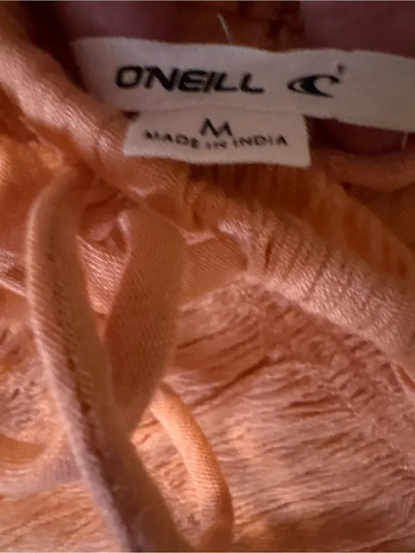 O'Neill Wide-Leg Smocked Waist Pants in Light Orange - Image 2