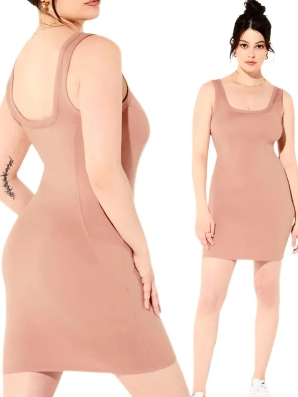 NWT YITTY Body Butter Tank Dress Brown Sugar Size Large - Image 2