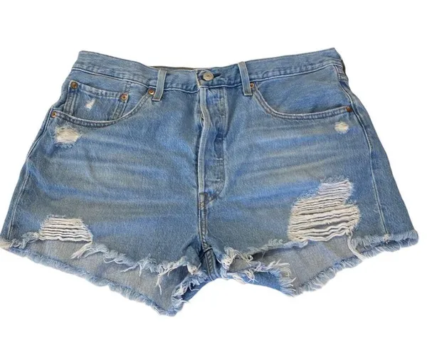 501 Jean Shorts Levi’s Button Fly - Image 13