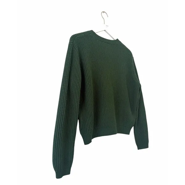 Queen of Sparkles Merry & Bright Christmas Sweater Green Size Large - Image 9