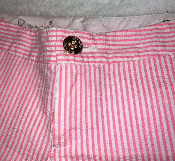 Lilly Pulitzer Pink Pinstripe Shorts - Image 2