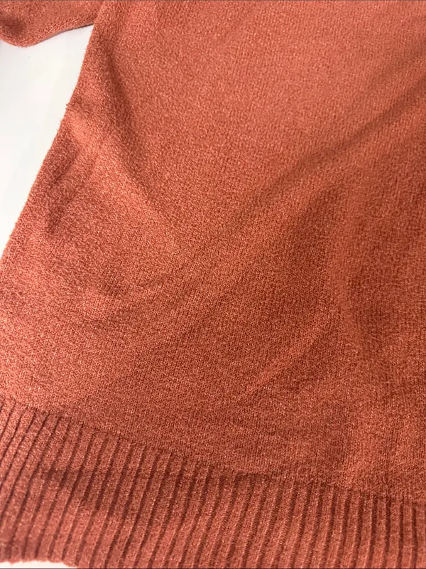 Buckle Black Women's Boat Neck Sweater in Rust - Image 4