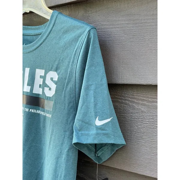 Philadelphia Eagles Nike Dri-Fit Tee Unisex Sz L (runs small)Green Graphic NFL - Image 10