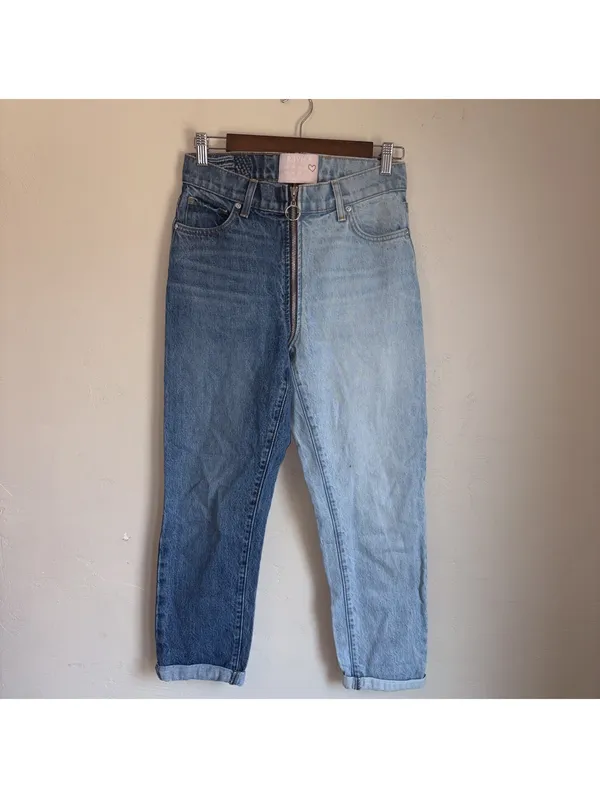 Revice Yin Yang Two-Tone Zipper Jeans - Size 27 - Image 3
