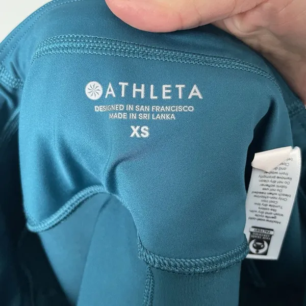Athleta Momentum Skirt Skort Costal Teal Size Women's XS Ruffle Tennis Athletic - Image 9