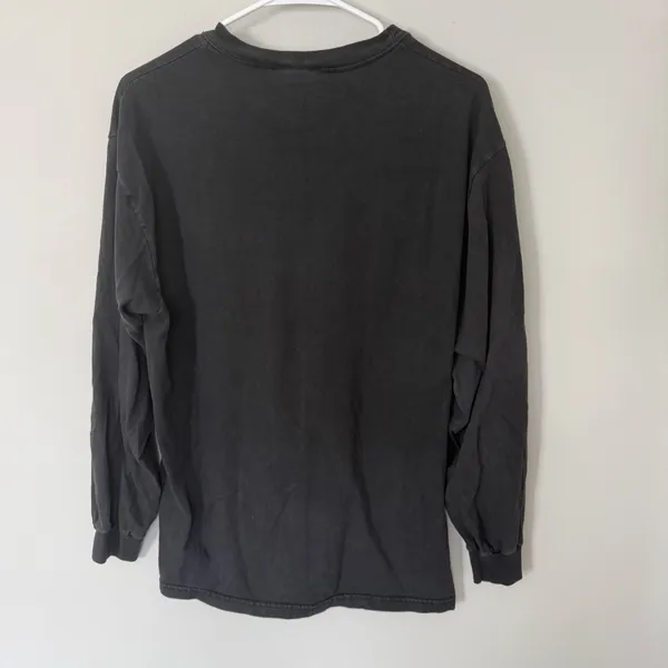Vintage Hanes Beefy-T Embroidered Long Sleeve Shirt Y2K - Image 2