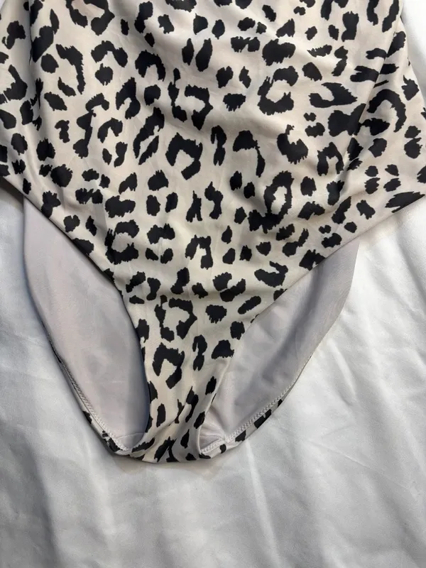 Aerie Leopard Print Full Coverage Tie-Back One Piece Swimsuit - Image 4