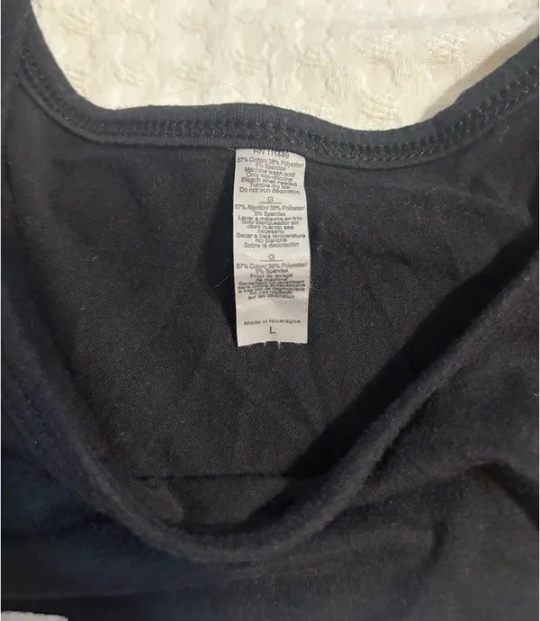 Tanktop Black Size L - Image 2