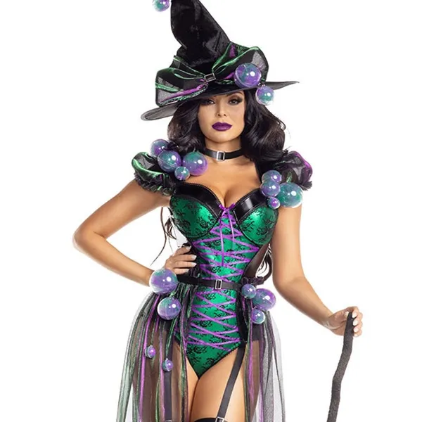 NEW Party King Bad Potion Witch Sexy Halloween Costume Size XL - Image 2