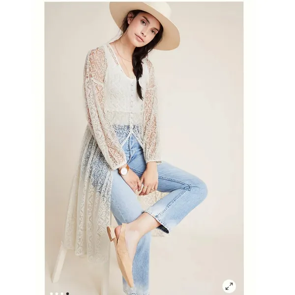 Anthropologie Maeve San-Michel Lace Duster - Image 5