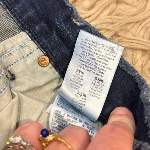 Mother Denim the double fray charmer crop Jeans size 26 - Image 3