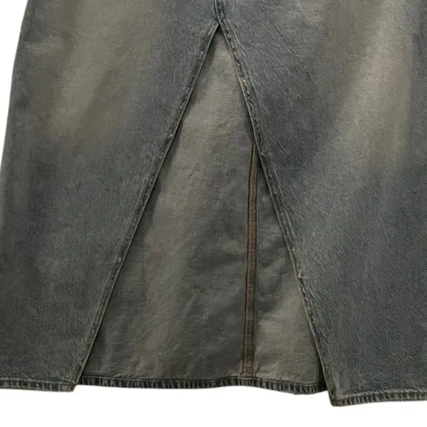 American Eagle‎ Maxi Jean Skirt Blue 20 - Image 5