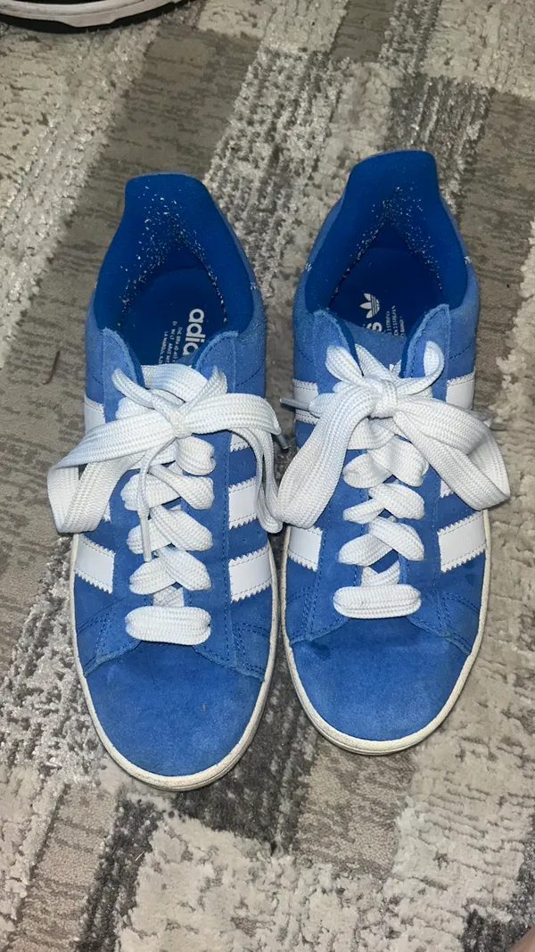 Blue Adidas Campus Shoes - Image 4