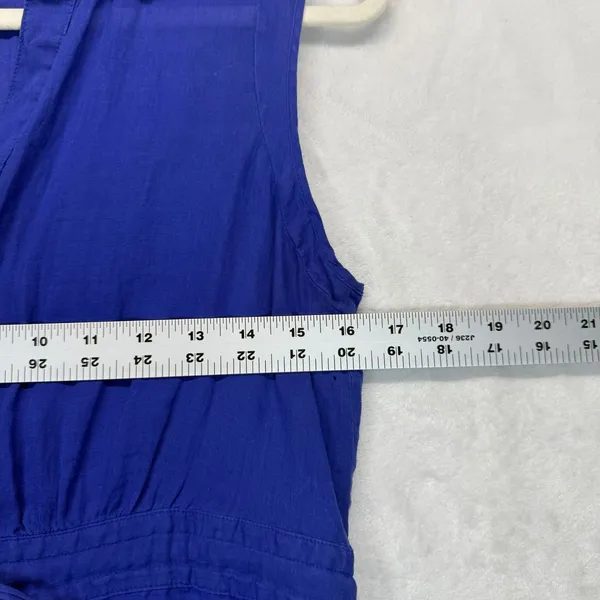 Theory Mistina Dress Sleeveless Drawstring‎ Waist Bright Violet Size 4 READ - Image 2