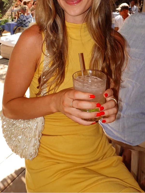 Good Feels Set Yellow Maxi Skirt Set - Image 2