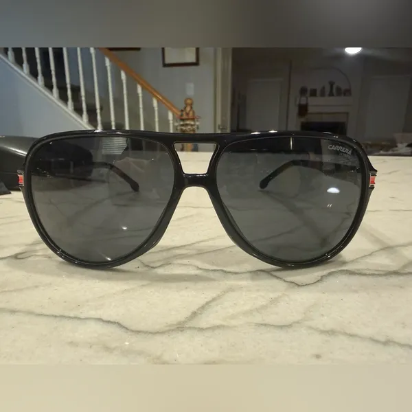 Carrera 1045/S 807IR Black Aviator Pilot Sunglasses 61mm w/ Case NWOT - Image 14