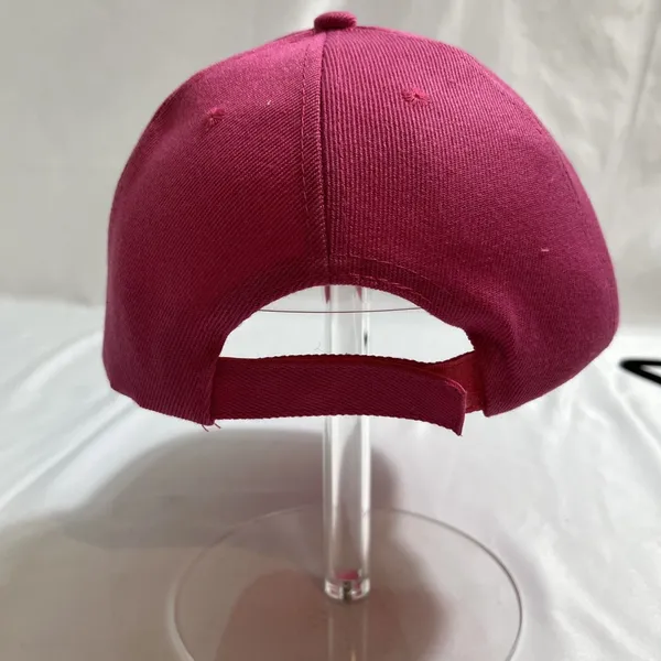 Cheer Mom Go Team Pink Ball Cap Women’s Hook & Loop Strap Bling Cheerleading - Image 3