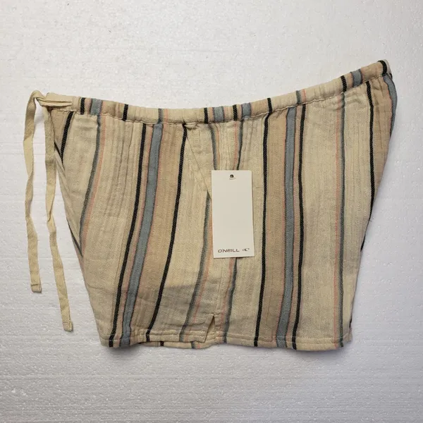 O'Neill Women's Brenda Stripe Shorts in Tapioca size XL NWT - Image 7