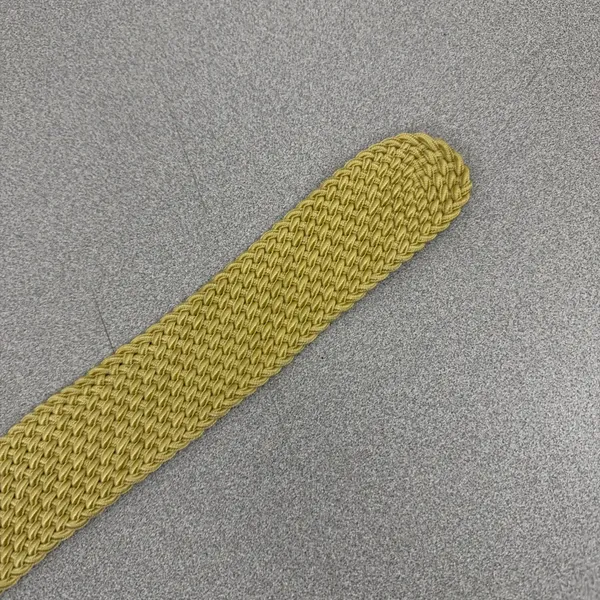 Lauren Ralph Lauren Belt Womens OS Gold Woven Braided Brass Buckle Preppy Boho - Image 6
