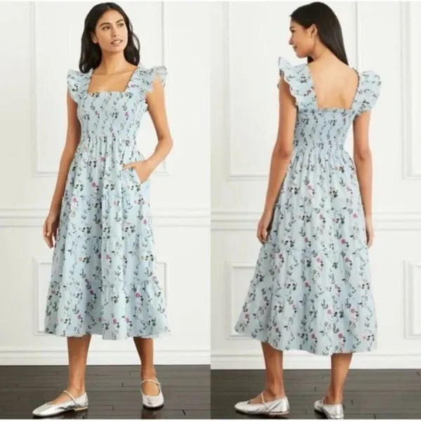 💕HILL HOUSE HOME💕 The Ellie Nap Dress ~ Pond Floral Print XS - Image 9