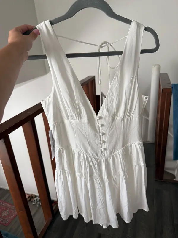Princess Polly Romper White  - Image 4