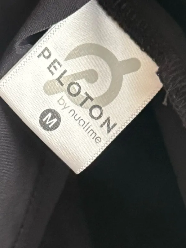 Peloton by Nualime Black Cutout Back Tank Top M Cycling Yoga Athletic Made USA - Image 10