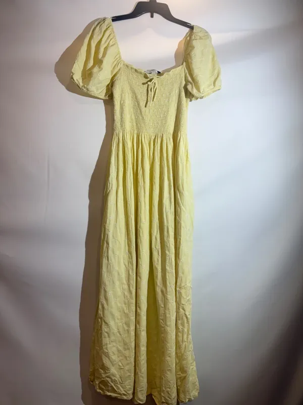Anthropologie Solid & Striped Corinna Light Yellow Mini Dress Sleeveless Size XL - Image 3