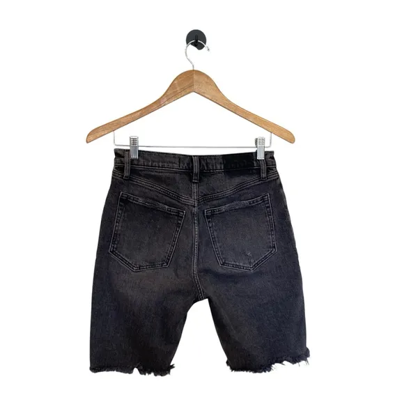 Abercrombie & Fitch High Rise 9” Short In Washed Black Size 26 - Image 4