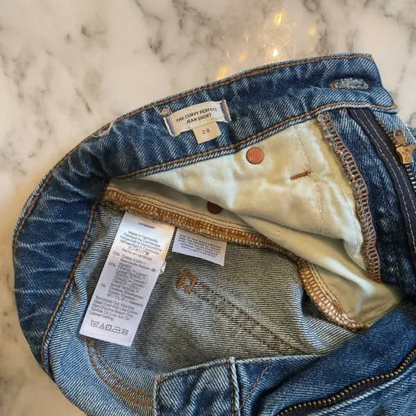 NWOT Madewell The Curvy Perfect Vintage Jean Short Sz 28 broken zipper - Image 6