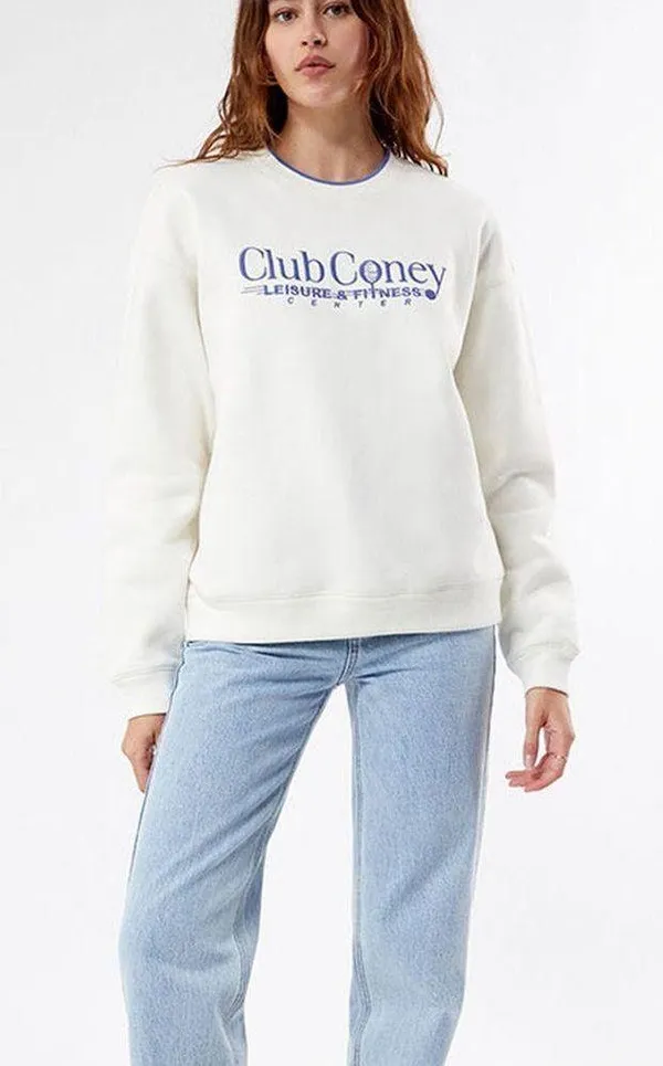 PacSun Coney Island Picnic Club Coney Leisure & Fitness Crew Neck Sweatshirt - Image 3