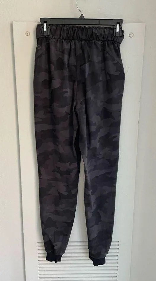Black Camo Stretch High Rise Joggers - Image 8
